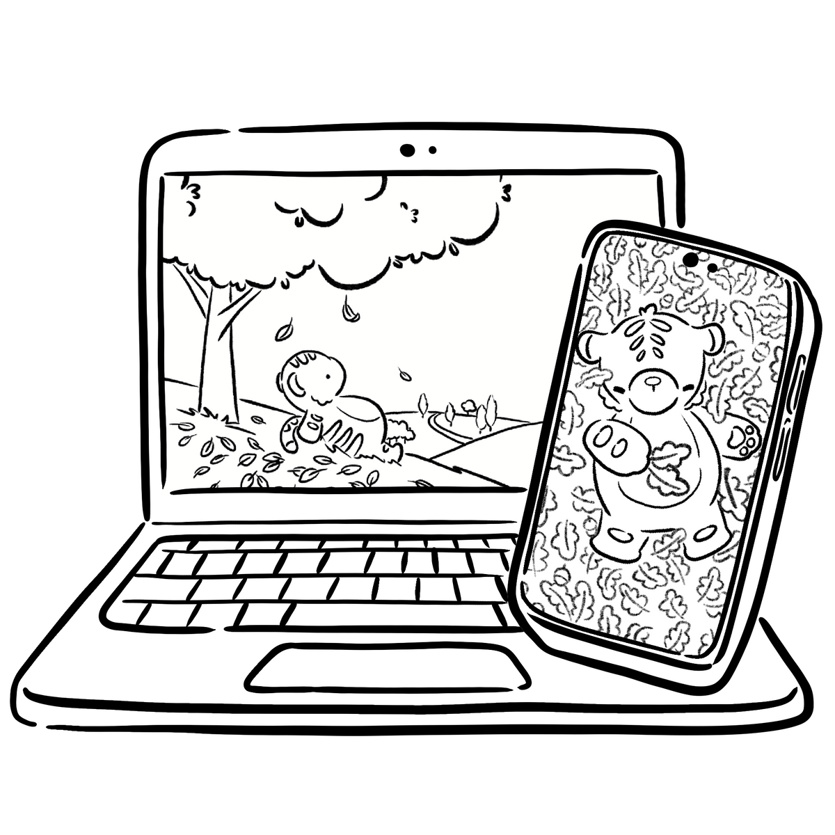 Digital products (wallpapers, icons,...)