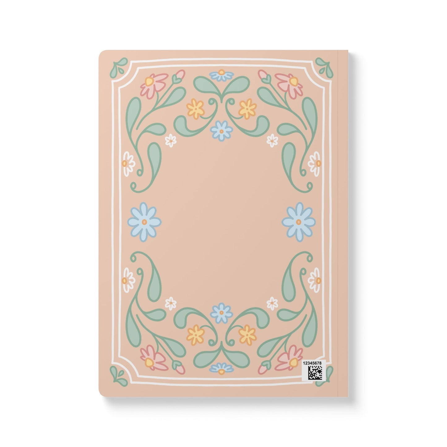 "Plotting My Own Character arc" Journal | A5 Softcover Notebook, Floral Folk Art
