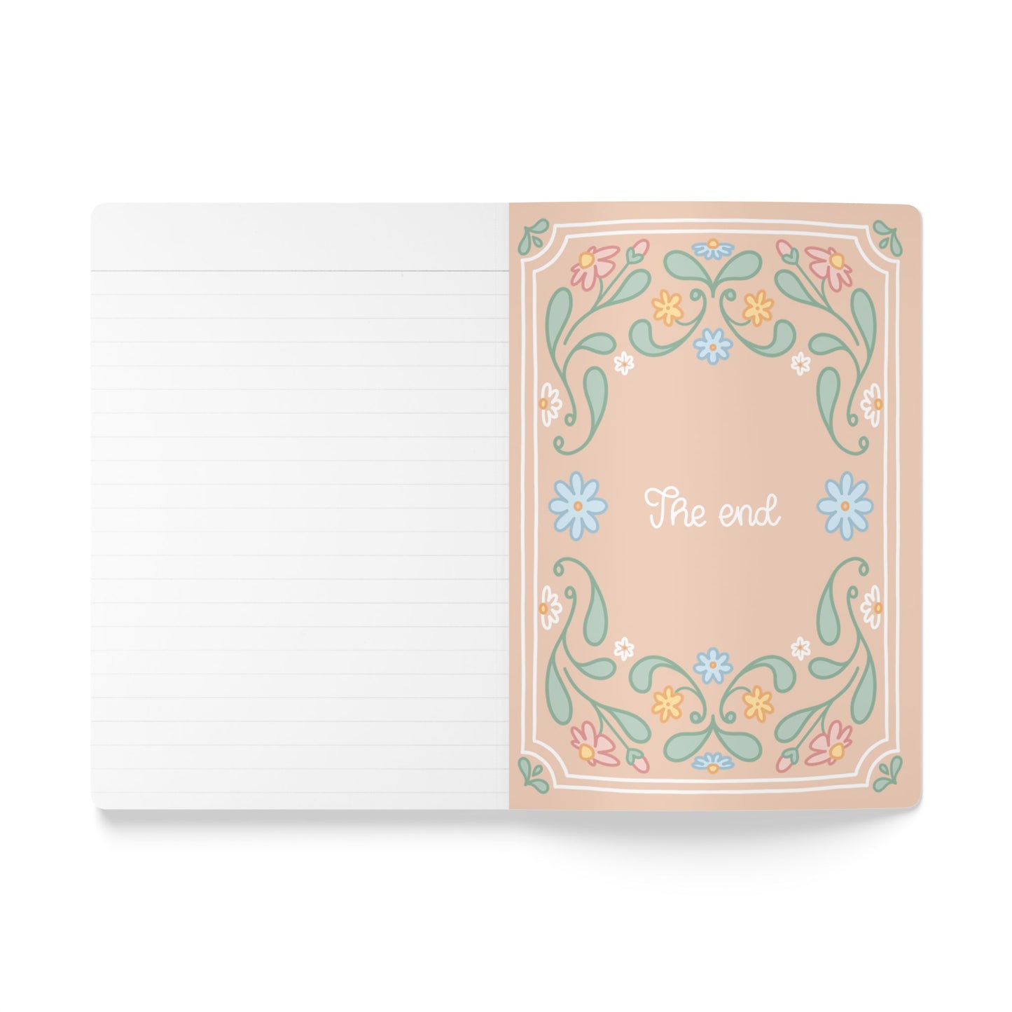 "Plotting My Own Character arc" Journal | A5 Softcover Notebook, Floral Folk Art