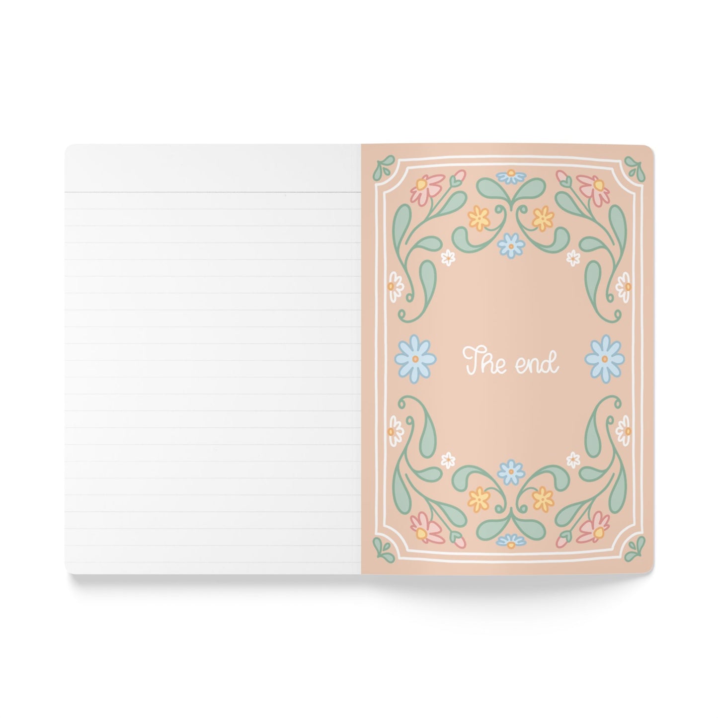 "Plotting My Own Character arc" Journal | A5 Softcover Notebook, Floral Folk Art