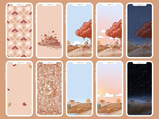Autumn iPhone, iPad and mac Set Up Pack - 10 wallpapers (including 1 dynamic) - 1 screensaver - 150+ widget covers - 500+ icons