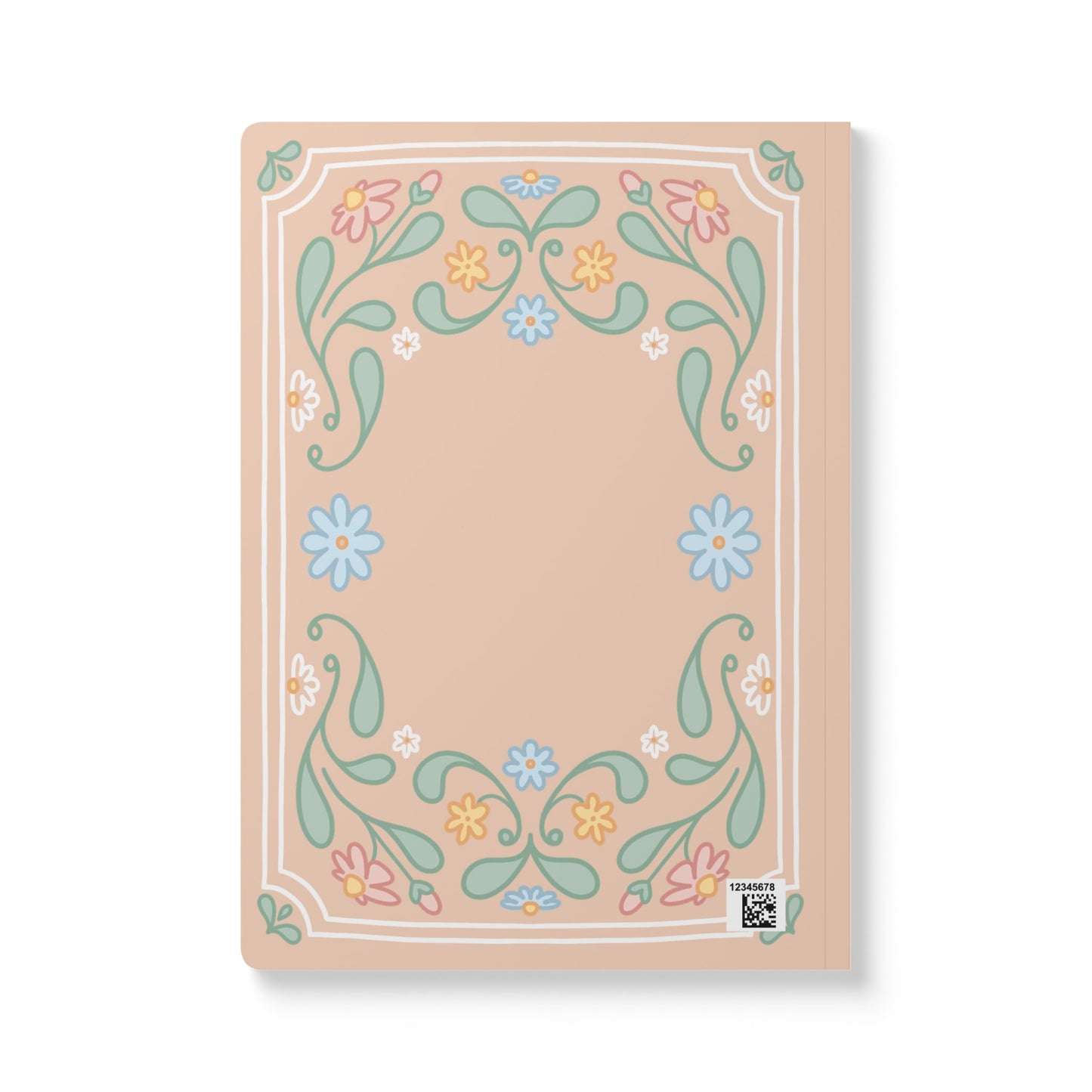 "Plotting My Own Character arc" Journal | A5 Softcover Notebook, Floral Folk Art