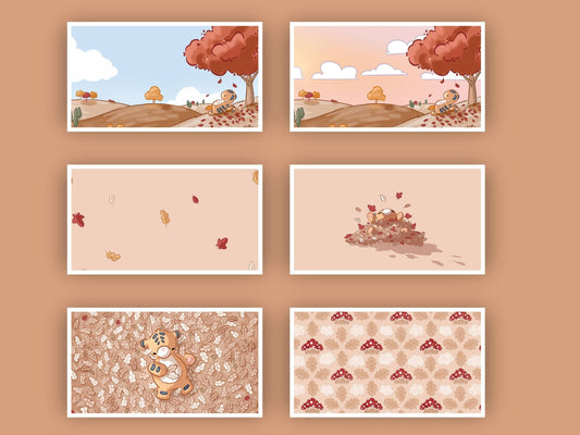 Autumn mac Set Up Pack - 6 wallpapers - 1 dynamic wallpaper - 150+ widget covers - 500+ app icons - 250+ file icons